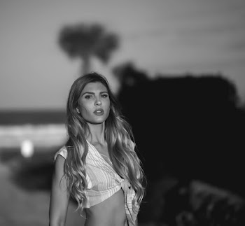 Monochrome Photo of Woman Looking