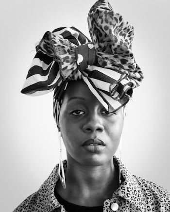 Monochrome Photo of Woman Wearing Headdress