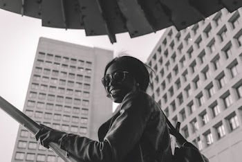 Monochrome Photo Of Woman Wearing Sunglasses