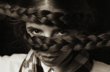 Monochrome Photo of Woman With Braided Hairstyle