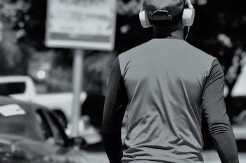 Monochrome Photography of Person's Back