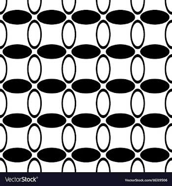 Monochrome repeating abstract geometrical ellipse vector image