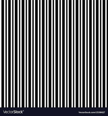 Monochrome repeating barcode stripe design pattern vector image