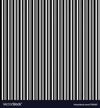 Monochrome repeating barcode stripe design pattern vector image