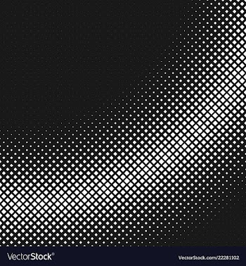 Monochrome retro halftone square background vector image