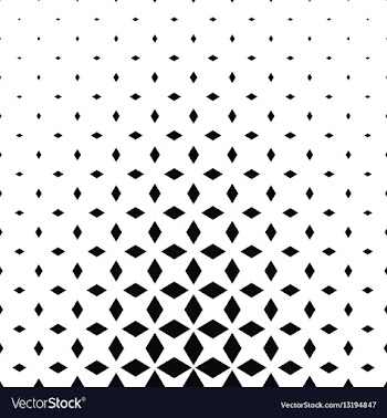Monochrome rhombus shape pattern design background vector image