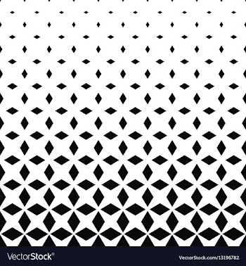 Monochrome rhombus shape pattern design background vector image