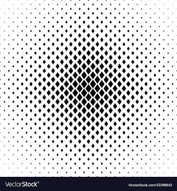 Monochrome rhombus shape pattern design background vector image