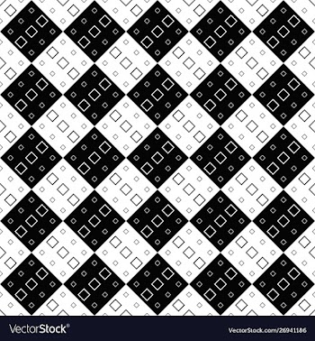 Monochrome seamless abstract diagonal square vector image
