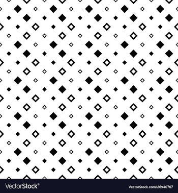 Monochrome seamless abstract geometrical square vector image