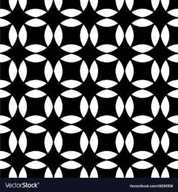 Monochrome seamless abstract geometrical star vector image