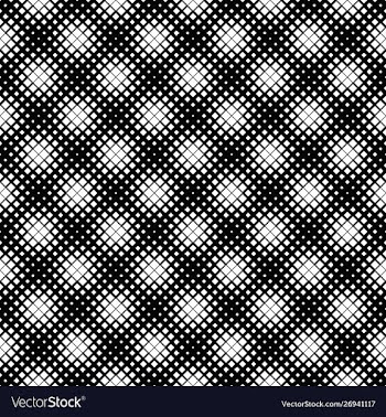 Monochrome seamless diagonal square pattern vector image