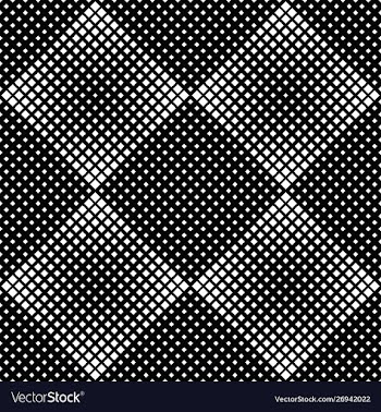 Monochrome seamless diagonal square pattern vector image
