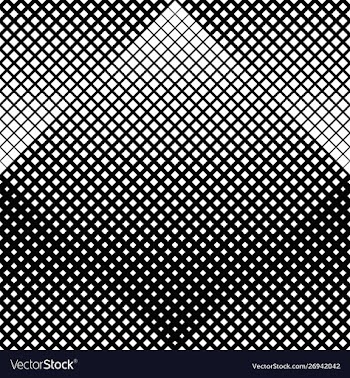 Monochrome seamless diagonal square pattern vector image