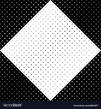 Monochrome seamless dot pattern background vector image
