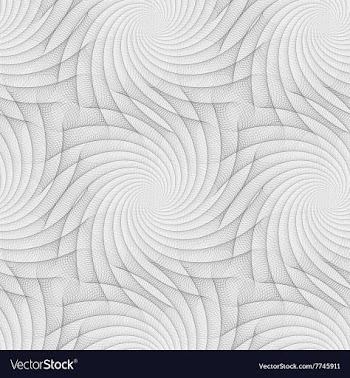Monochrome seamless fractal pattern background vector image