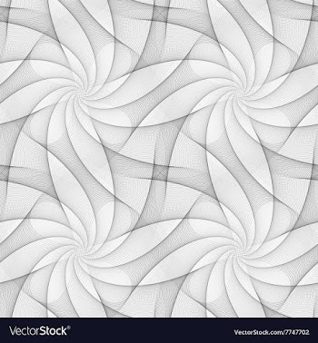 Monochrome seamless fractal veil design pattern vector image