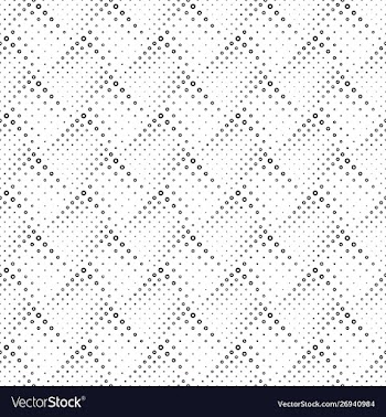 Monochrome seamless geometrical circle pattern vector image