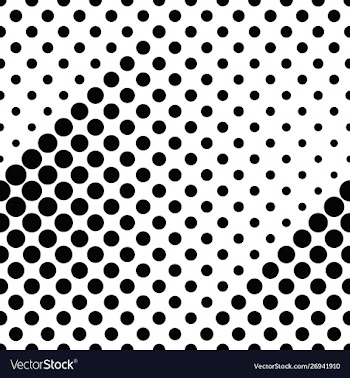 Monochrome seamless geometrical dot pattern vector image