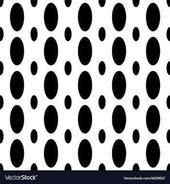 Monochrome seamless geometrical ellipse pattern vector image