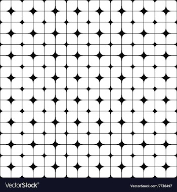 Monochrome seamless grid pattern vector image