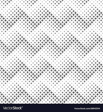 Monochrome seamless star pattern background vector image