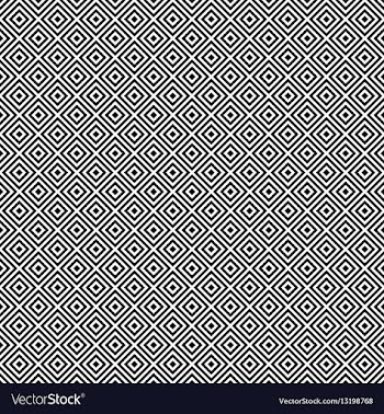 Monochrome square pattern background design vector image