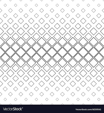 Monochrome square pattern background vector image