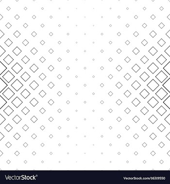 Monochrome square pattern background vector image