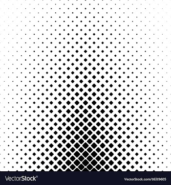 Monochrome square pattern background vector image