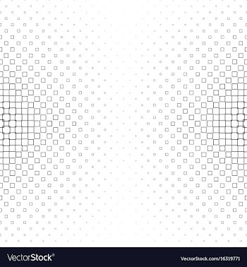 Monochrome square pattern - geometric background vector image