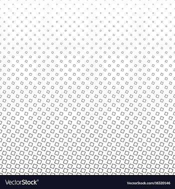 Monochrome square pattern - geometrical halftone vector image