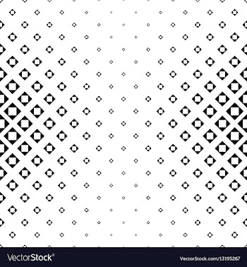 Monochrome square pattern vector image