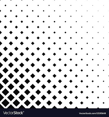 Monochrome square pattern vector image