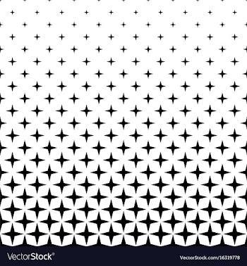 Monochrome star pattern - abstract background vector image