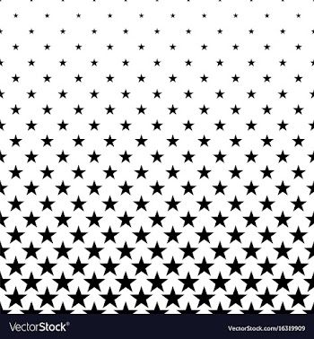 Monochrome star pattern - abstract background vector image