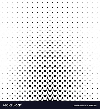 Monochrome star pattern - abstract background vector image