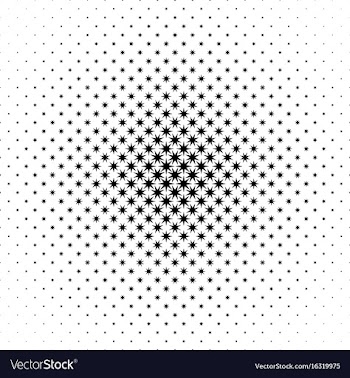Monochrome star pattern - abstract background vector image
