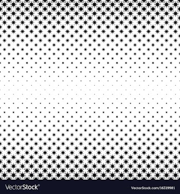 Monochrome star pattern - abstract background vector image
