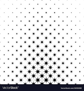 Monochrome star pattern - abstract background vector image