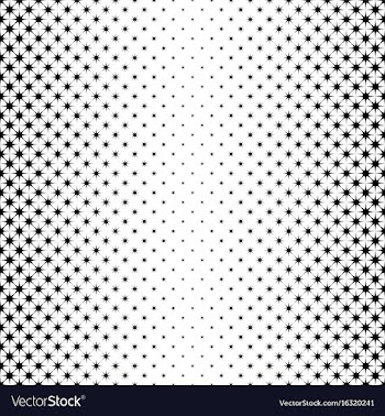 Monochrome star pattern - abstract background vector image