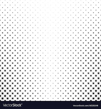 Monochrome star pattern - abstract background vector image