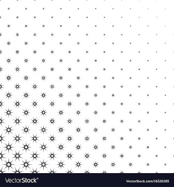 Monochrome star pattern - abstract background vector image