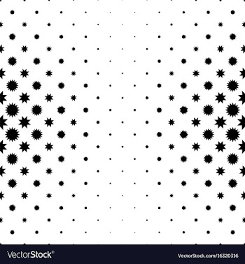 Monochrome star pattern - abstract background vector image