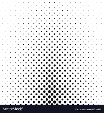 Monochrome star pattern - abstract background vector image