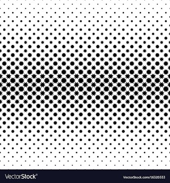 Monochrome star pattern - abstract background vector image