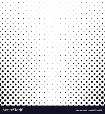 Monochrome star pattern - abstract background vector image