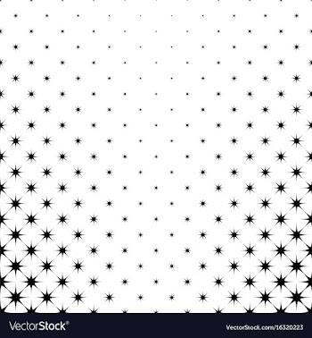 Monochrome star pattern - background design vector image