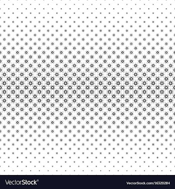 Monochrome star pattern - background design vector image