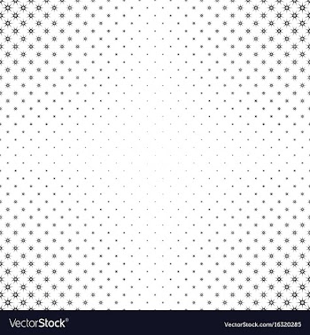 Monochrome star pattern - background design vector image